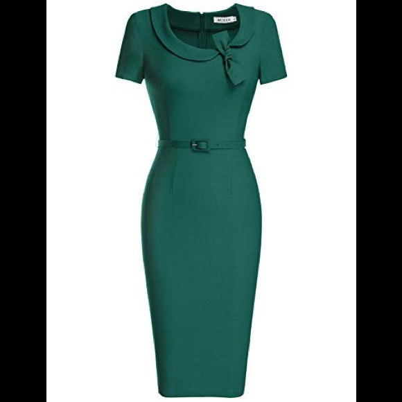 MUXXN Dresses & Skirts - Bogo NWT MUXXN Dark Green Wiggle Dress